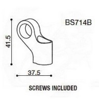 Závitová redukce BS714B pro zpětná zrcátka RIZOMA pro motocykly BMW a HARLEY DAVIDSON černá  (1sada)